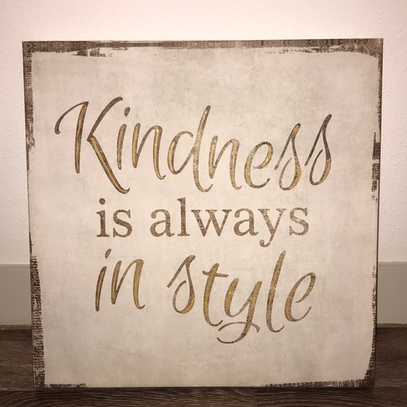 Gold and Tan Sign - Picture 1 of 2